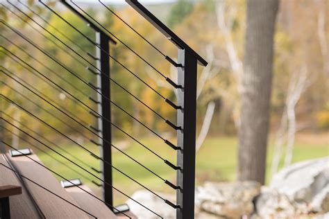 Black cable railing - Fast and Easy Black Stainless Steel Cable Railing Kit for Metal Posts – 1/8 Inch Black Oxide Stainless Cable, 20 Feet with Black Oxide Stainless Dome Caps. Visit the …